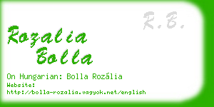 rozalia bolla business card